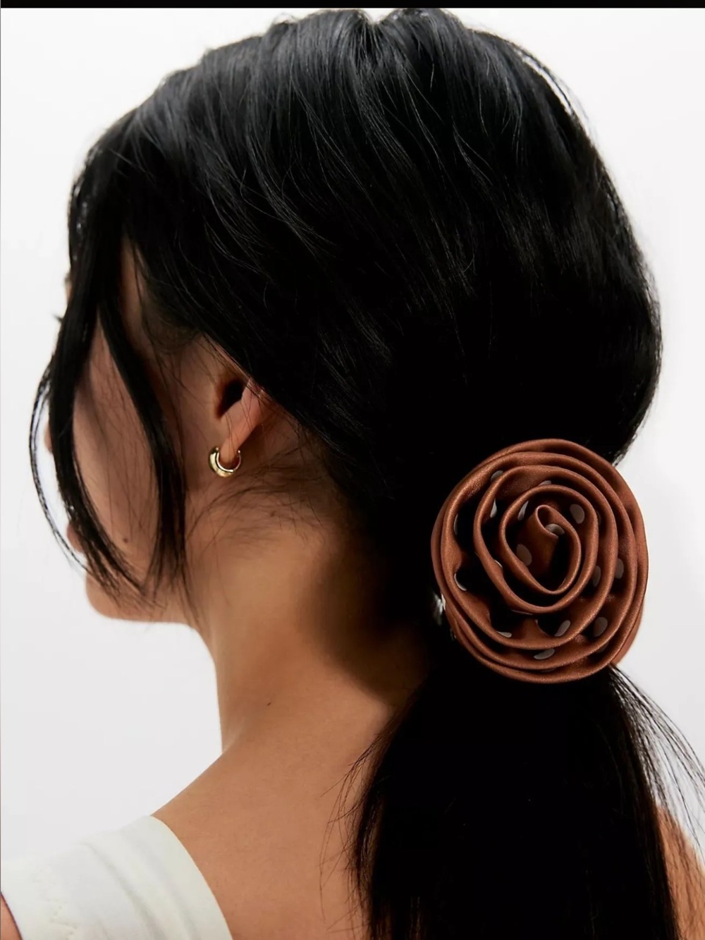 Free People Grand Gesture Floral
Clip - brown NWT